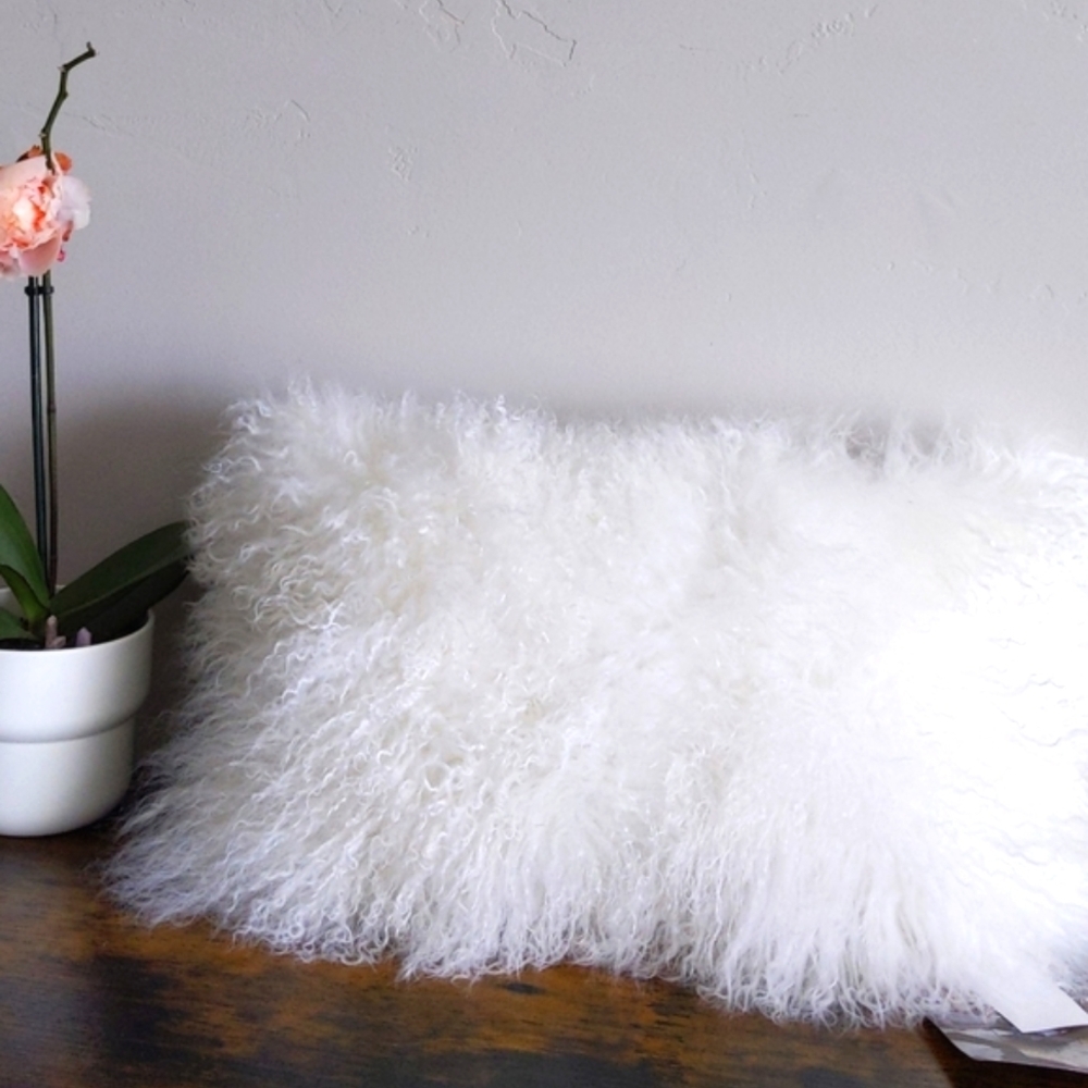 🆕🌿SHEEPSKIN ACCENT PILLOW🌿